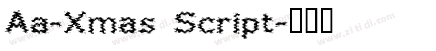 Aa-Xmas Script字体转换